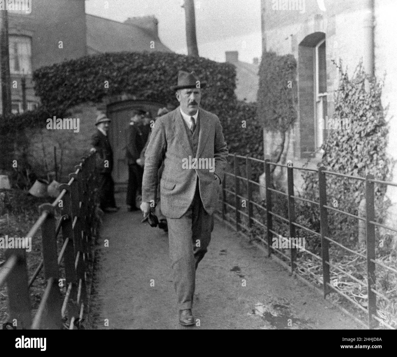 Herbert Armstrong war ein 53-jähriger Anwalt in Hay-on-Wye, einem pensionierten Major der Territorialen Armee, und wurde am 31st. Mai 1922 wegen des Mordes an seiner Frau, OPS Dr. Hincks, hingerichtet, der zuerst das Home Office alarmierte. DM5848M Stockfoto