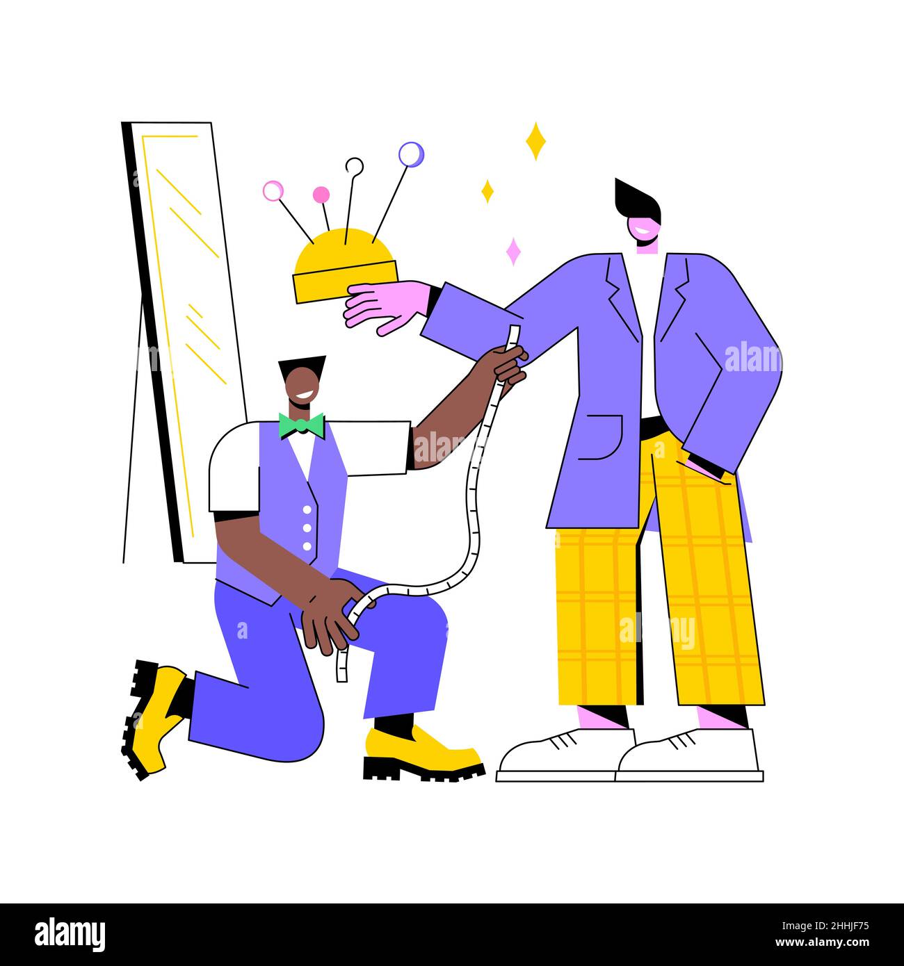 Mode-Design abstrakte Konzept Vektor Illustration. Stock Vektor