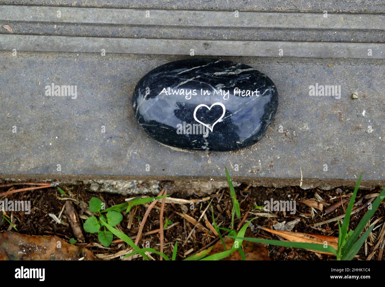 Los Angeles, California, USA 19th. Januar 2022 Sänger/Musiker Michael Hutchence von INXS Grave in Eternal Love Section im Forest Lawn Memorial Park Hollywood Hills am 19. Januar 2022 in Los Angeles, Kalifornien, USA. Foto von Barry King/Alamy Stockfoto Stockfoto