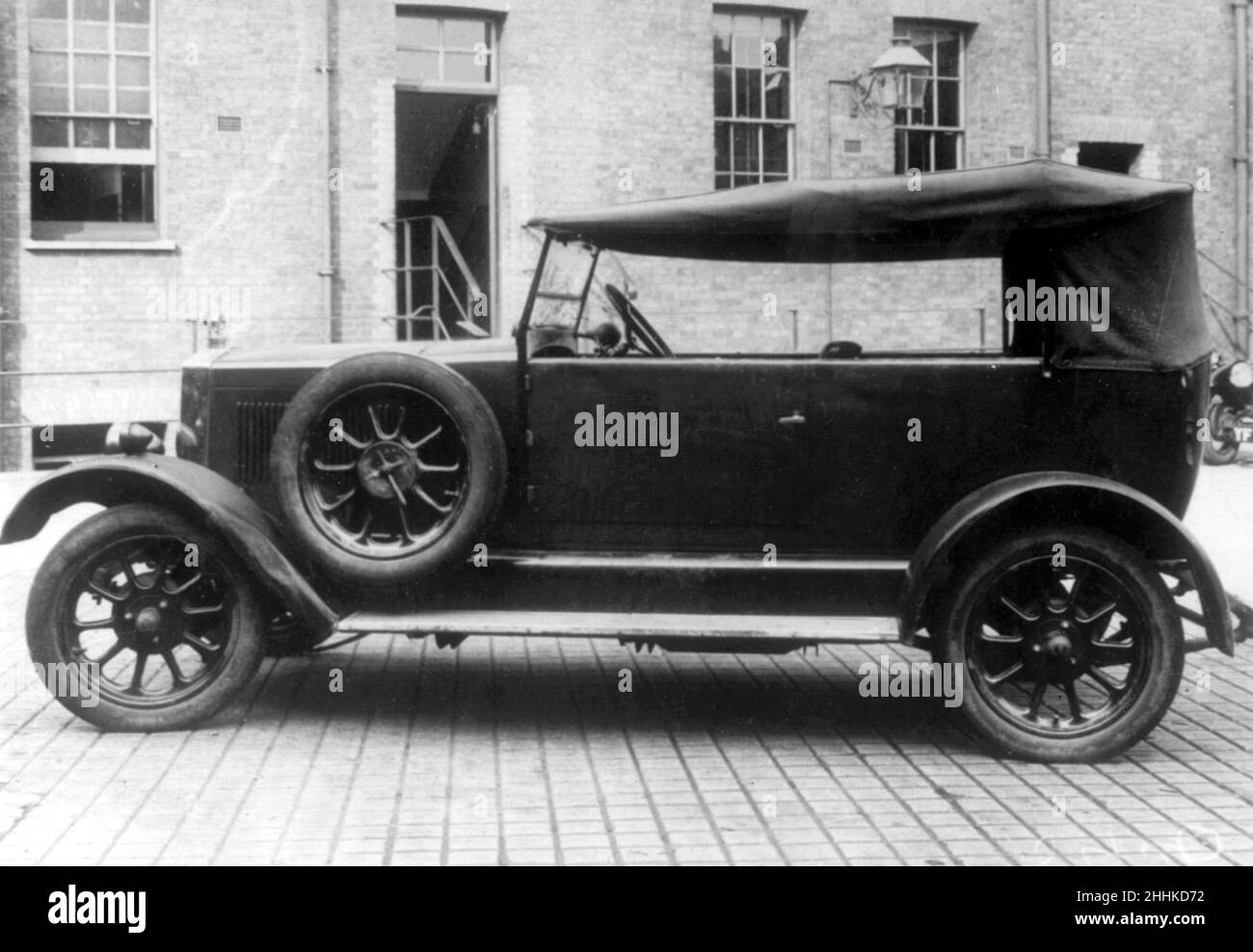 Der Mord an Frederick Browne und Pat Kennedy, das gestohlene Auto, das bei der Tötung von PC Gutteridge verwendet wurde, wurde in Brixton gefunden. 27. September 1927 Stockfoto