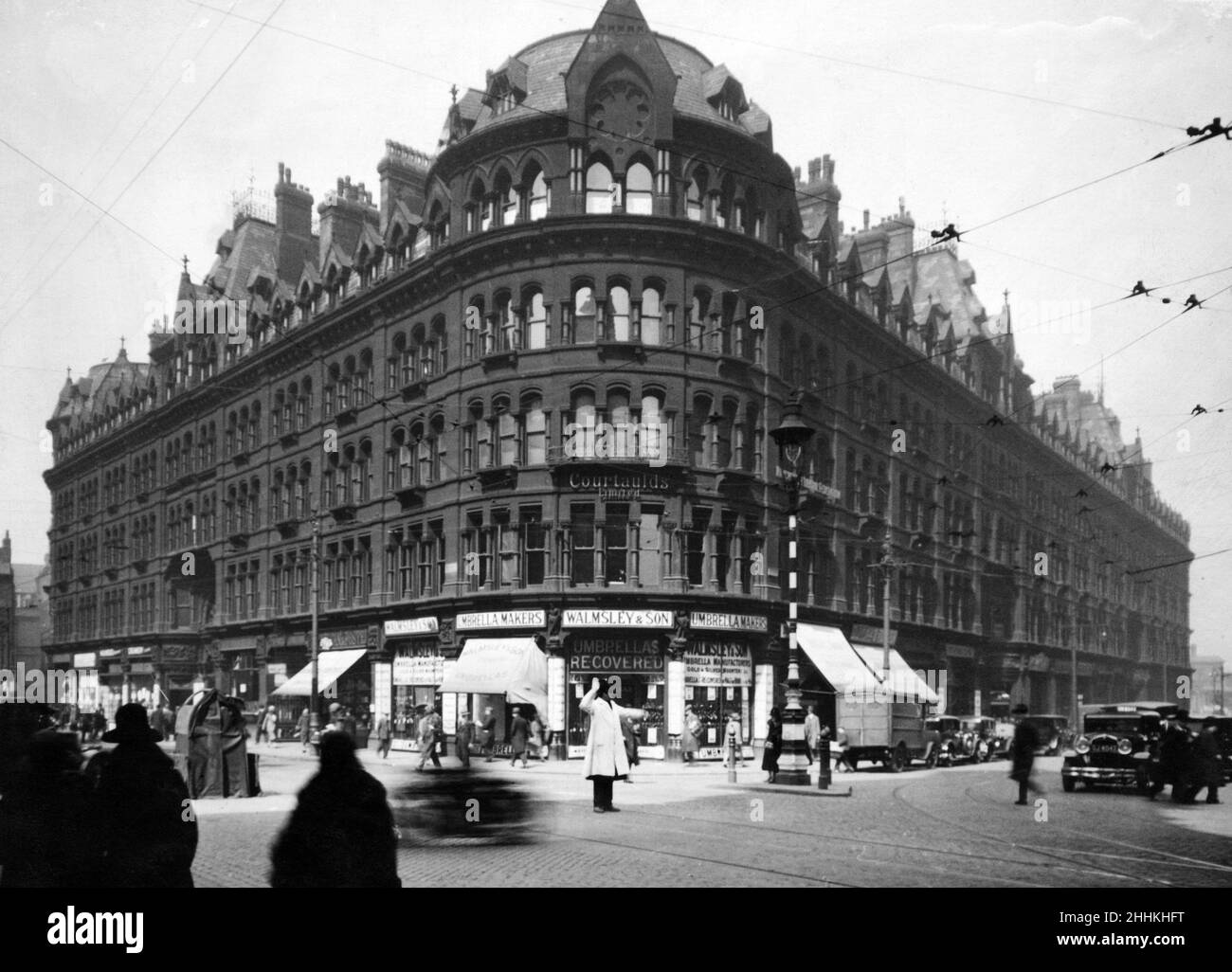 Victoria Buildings, Manchester. 30th. März 1931. Stockfoto