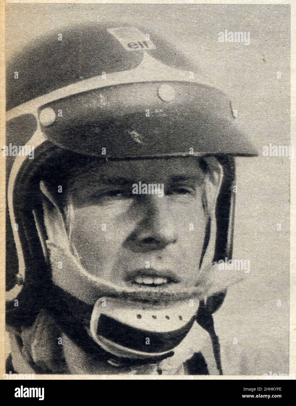 JOHNY SERVOZ-GAVIN. Né à Grenoble le le 18 janvier 1942. Nationalité francaise. Fahrzeugführer Stockfoto