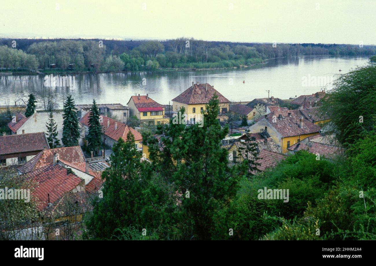 Szentendre an der Donau bei Budapest, 1983 Stockfoto