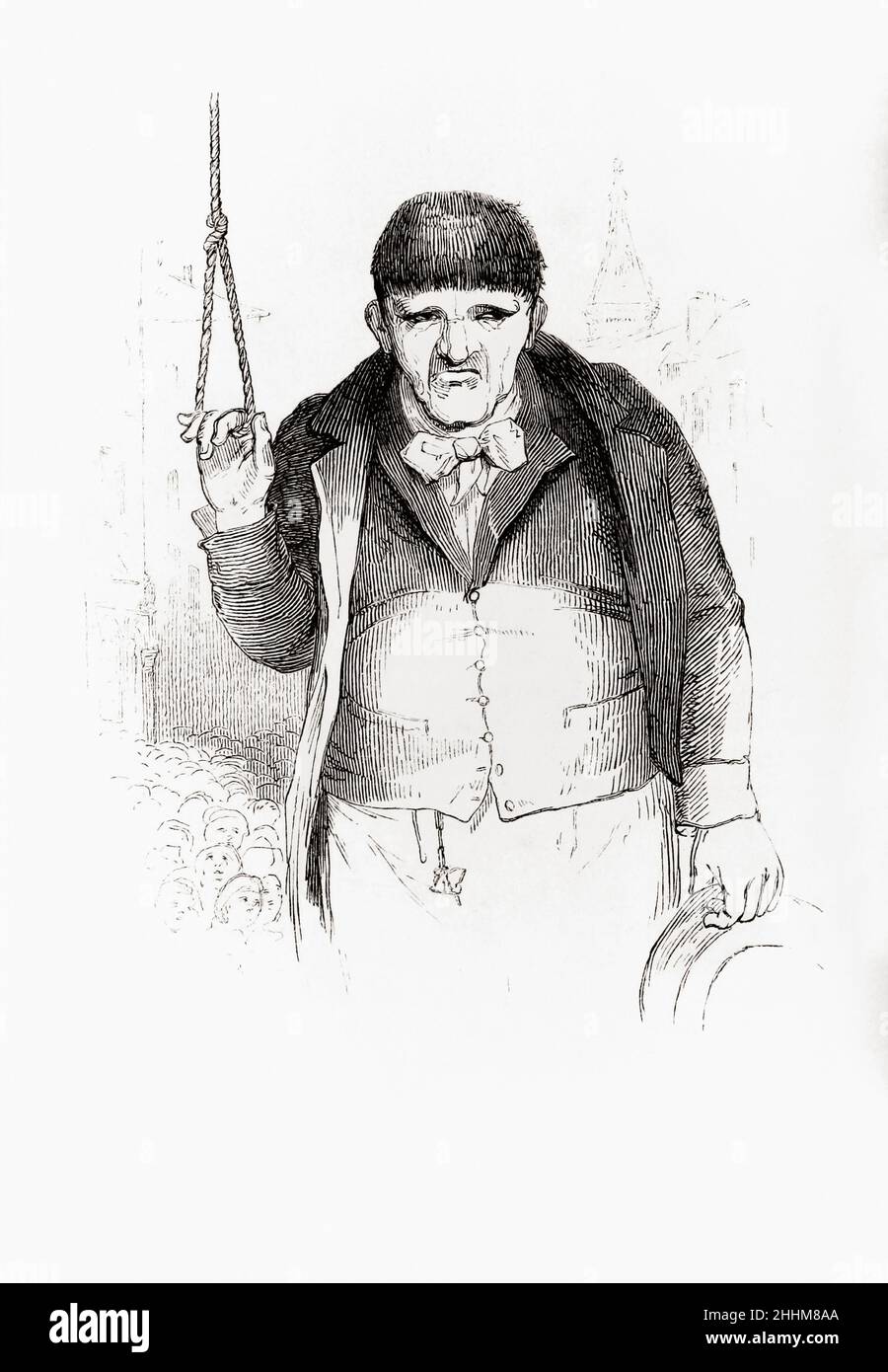Der Henker. Scharfrichter. Nach einer Illustration aus dem 19th. Jahrhundert. Stockfoto