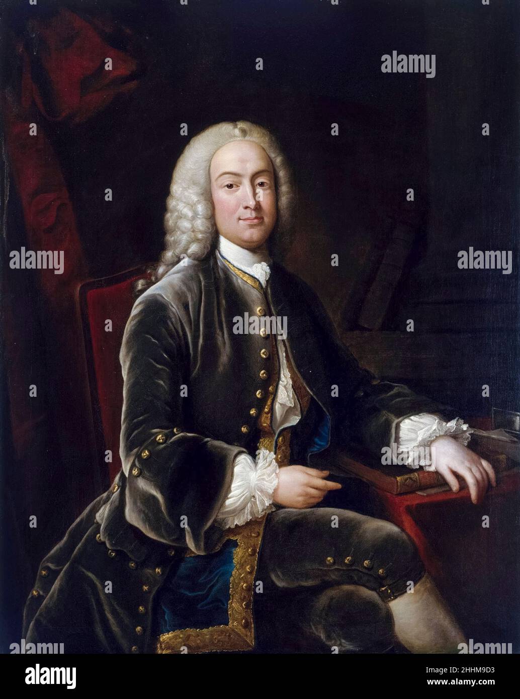 William Murray (1705-1793), 1st Earl of Mansfield war ein britischer Rechtsanwalt, Politiker und Richter, der für seine Reform des englischen Rechts bekannt war, Porträtmalerei von Jean-Baptiste van Loo, 1695-1745 Stockfoto