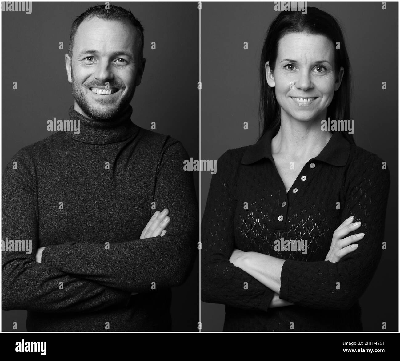 Gruppe von Menschen in einer Collage Stockfoto