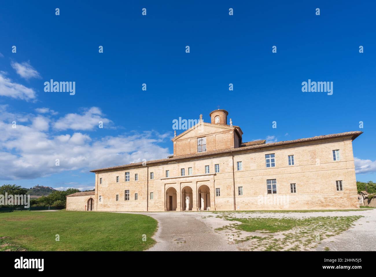 Kloster von San Giovanni Battista Kirche, Noble Residence Barco Ducale, Urbania, Marken, Italien, Europa Stockfoto