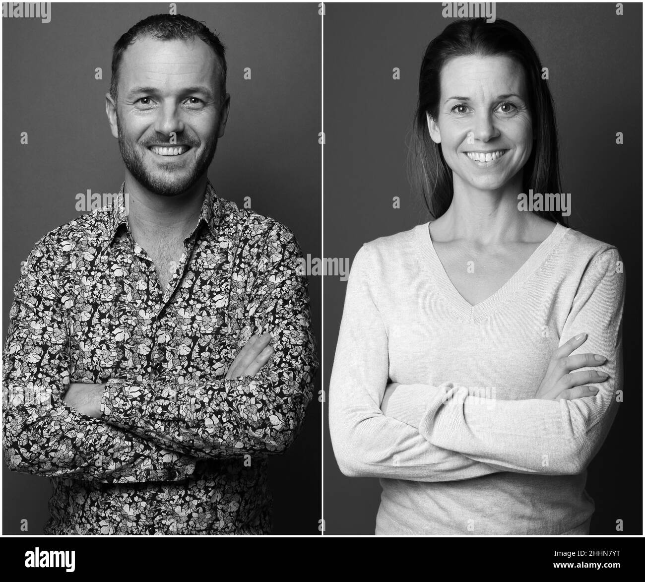 Gruppe von Menschen in einer Collage Stockfoto