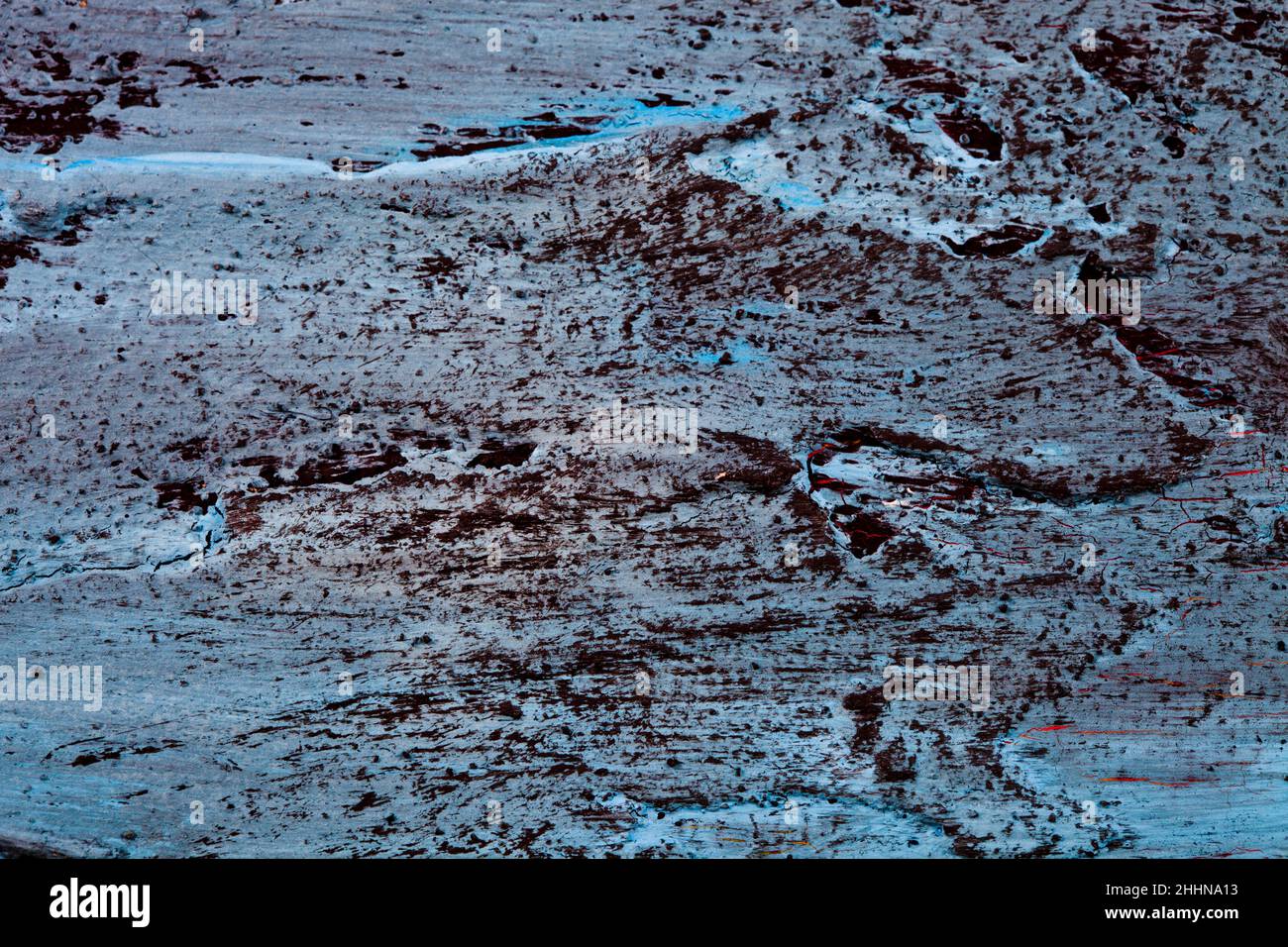 Struktur der Betonwand. Blaue und schwarze Farben. Hintergründe Texturen. Stockfoto