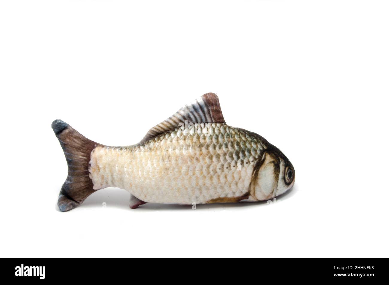 Spielzeug Fisch isoliert auf dem weißen Stockfoto