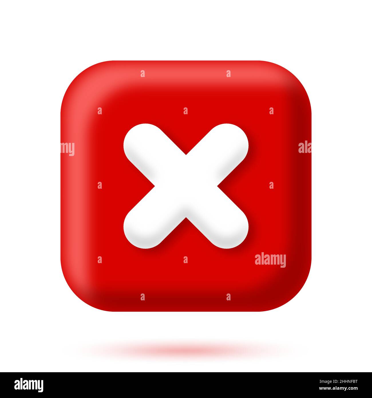 Symbol „Negativ“ oder „Ablehnen“ Stock Vektor