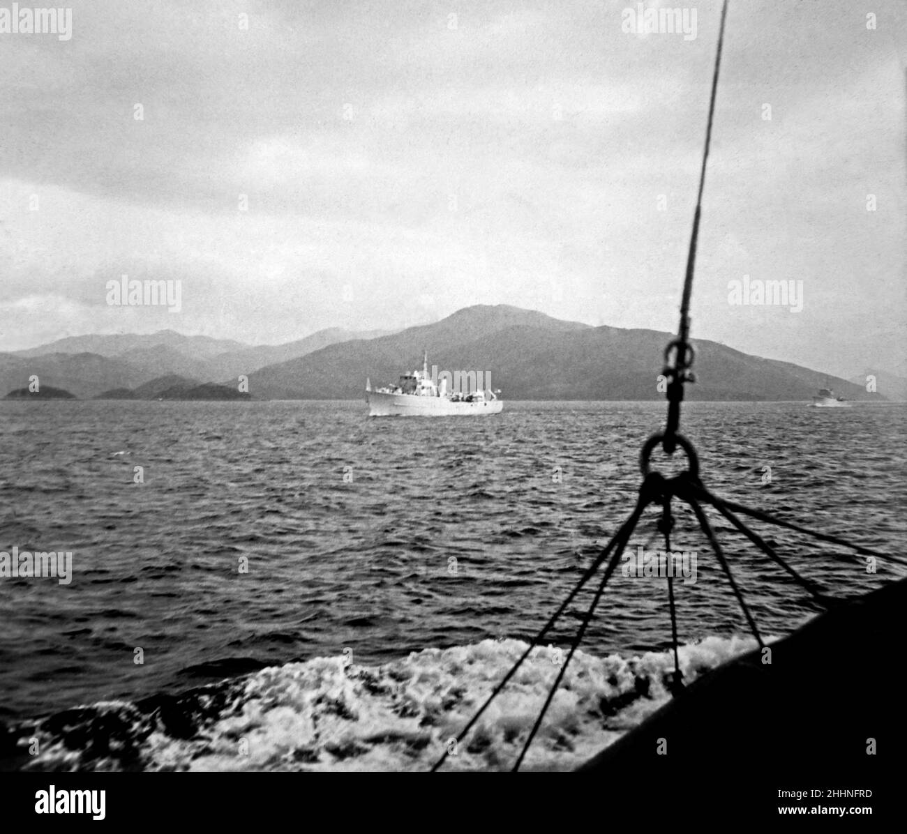 Die Küstenwache der Royal Navy patrouilliert die Meere der New Territories um Hongkong 1967 Stockfoto