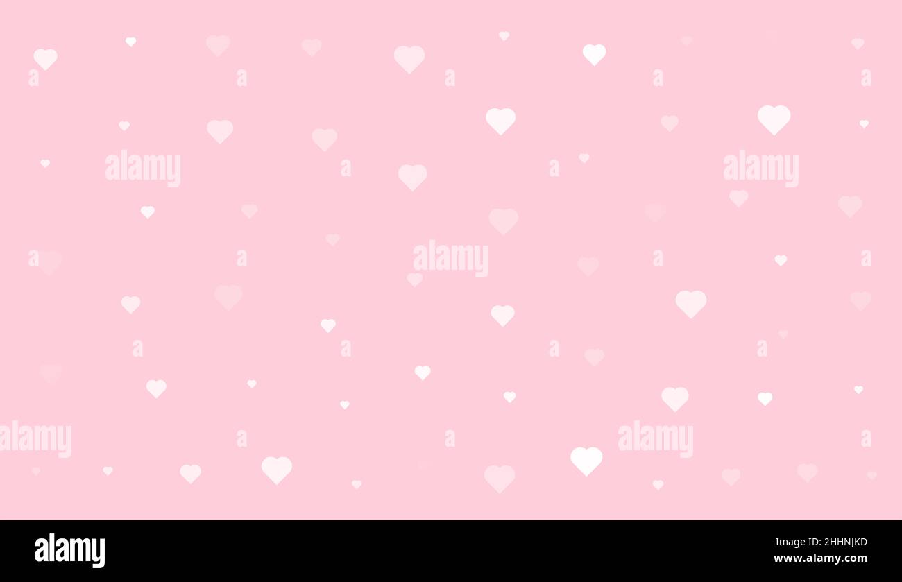 Liebe Hintergrund hd- elegante rosa Farbe mit Liebe Herz Hintergrund Stockfoto