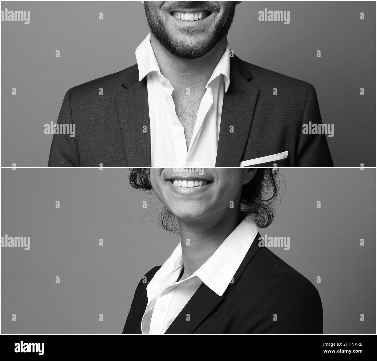 Gruppe von Menschen in einer Collage Stockfoto