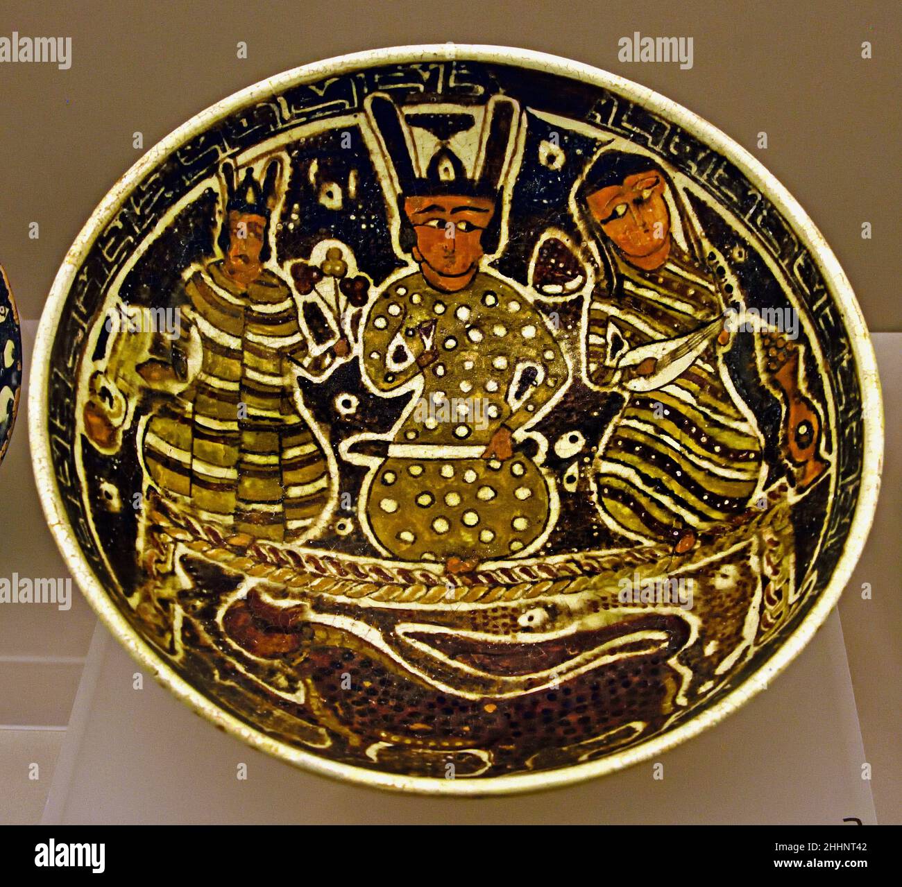 Schüssel - Ost-Iran oder Zentralasien 10th Jahrhundert n. Chr. ( Museo d'Arte Orientale Torino ) Stockfoto
