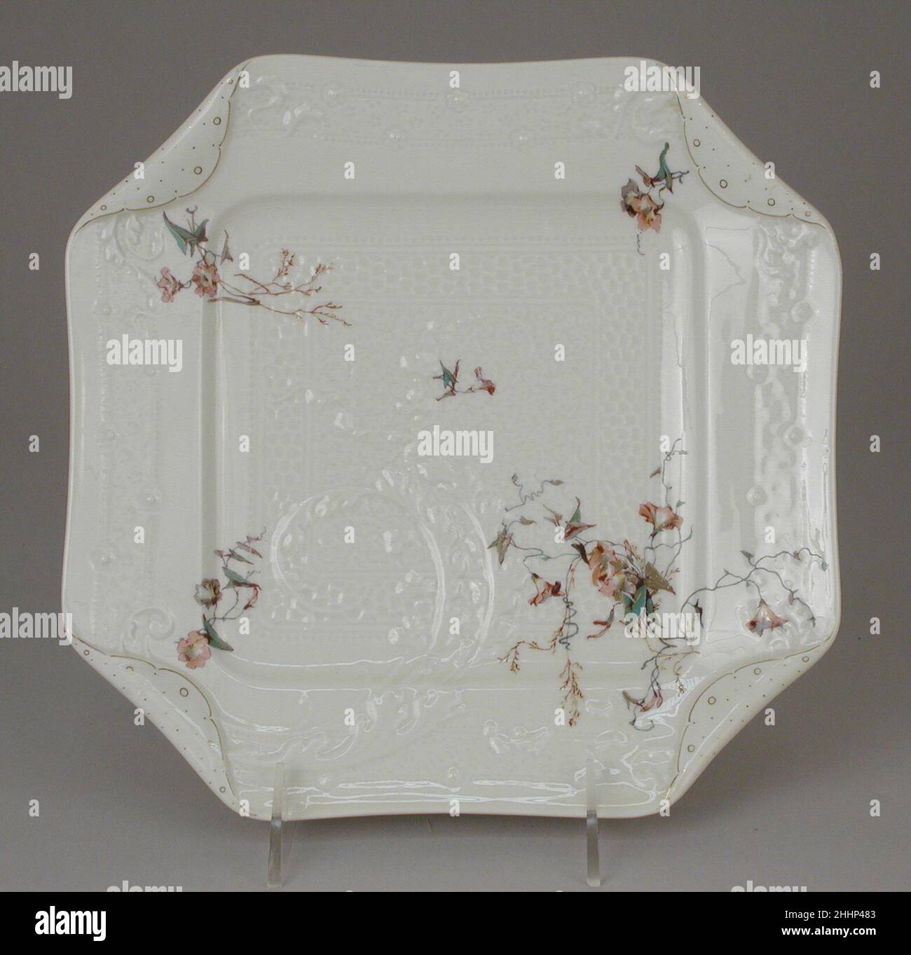 Gericht ca. 1880 Haviland & Co. Amerikanisch und französisch. Schale. Französisch, Limoges. Ca. 1880. Hartporzellan. Haviland & Co. (Amerikanisch und französisch, 1864–1931). Keramik-Porzellan Stockfoto