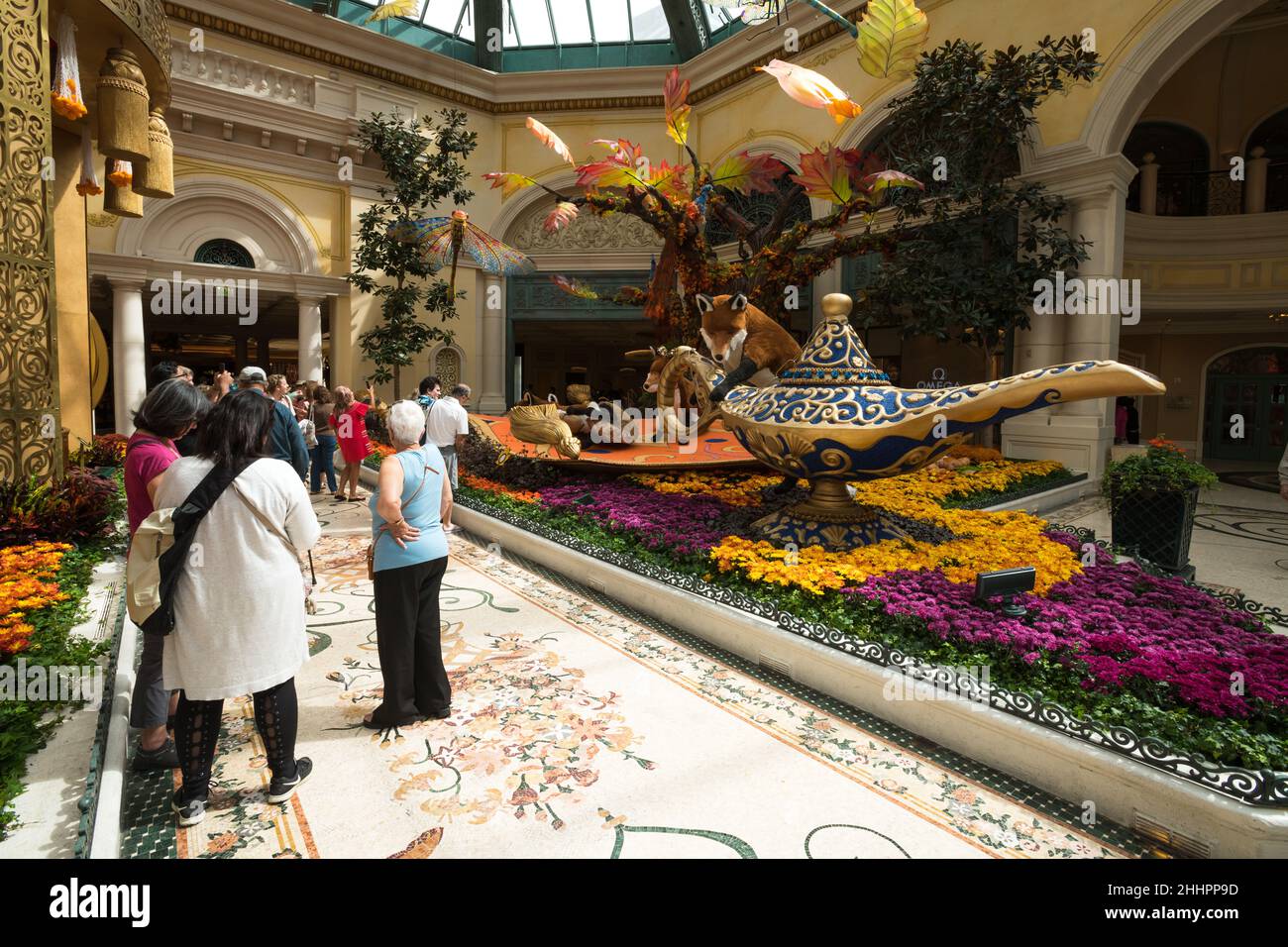 Las Vegas, USA. 26 September 2019. Ausstellung „Indischer Sommer“ im Bellagio Hotel und Casino im Botanischen Garten. Stockfoto