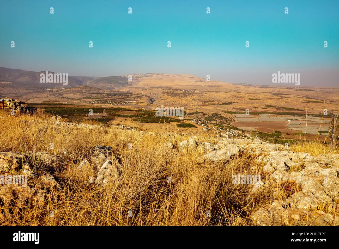 Blick vom Mount Arbel. Galilee, Israel Stockfoto