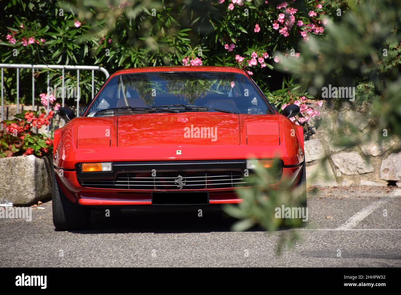 Ferrari 288 GTO geparkt Stockfoto