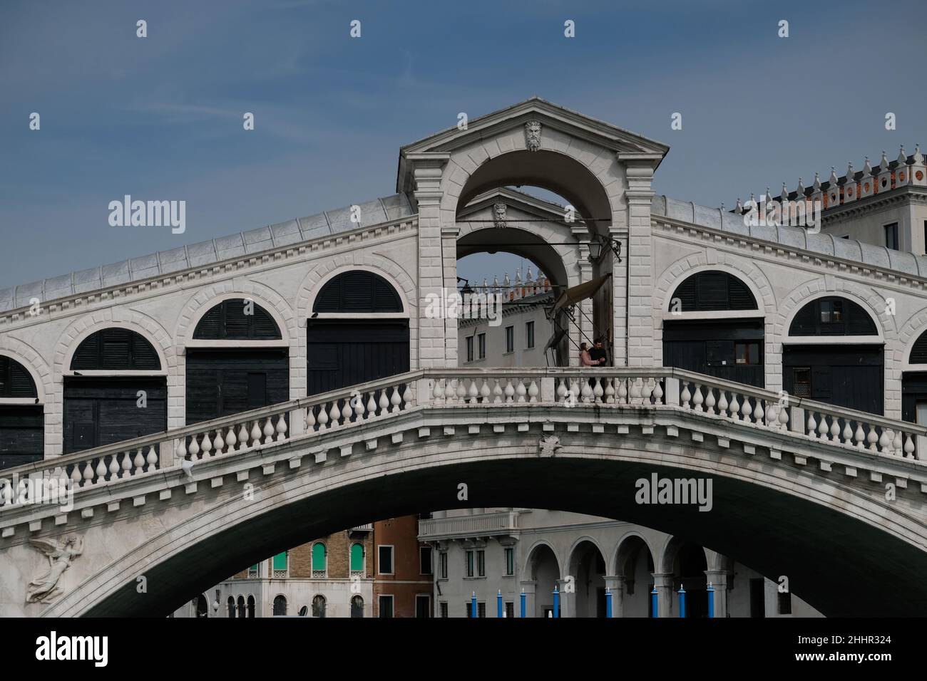 Ansichten von Venedig während der durch die Coronavirus-Krankheit verursachten Sperrung. Venedig. Italien, 20. März 2020. Stockfoto