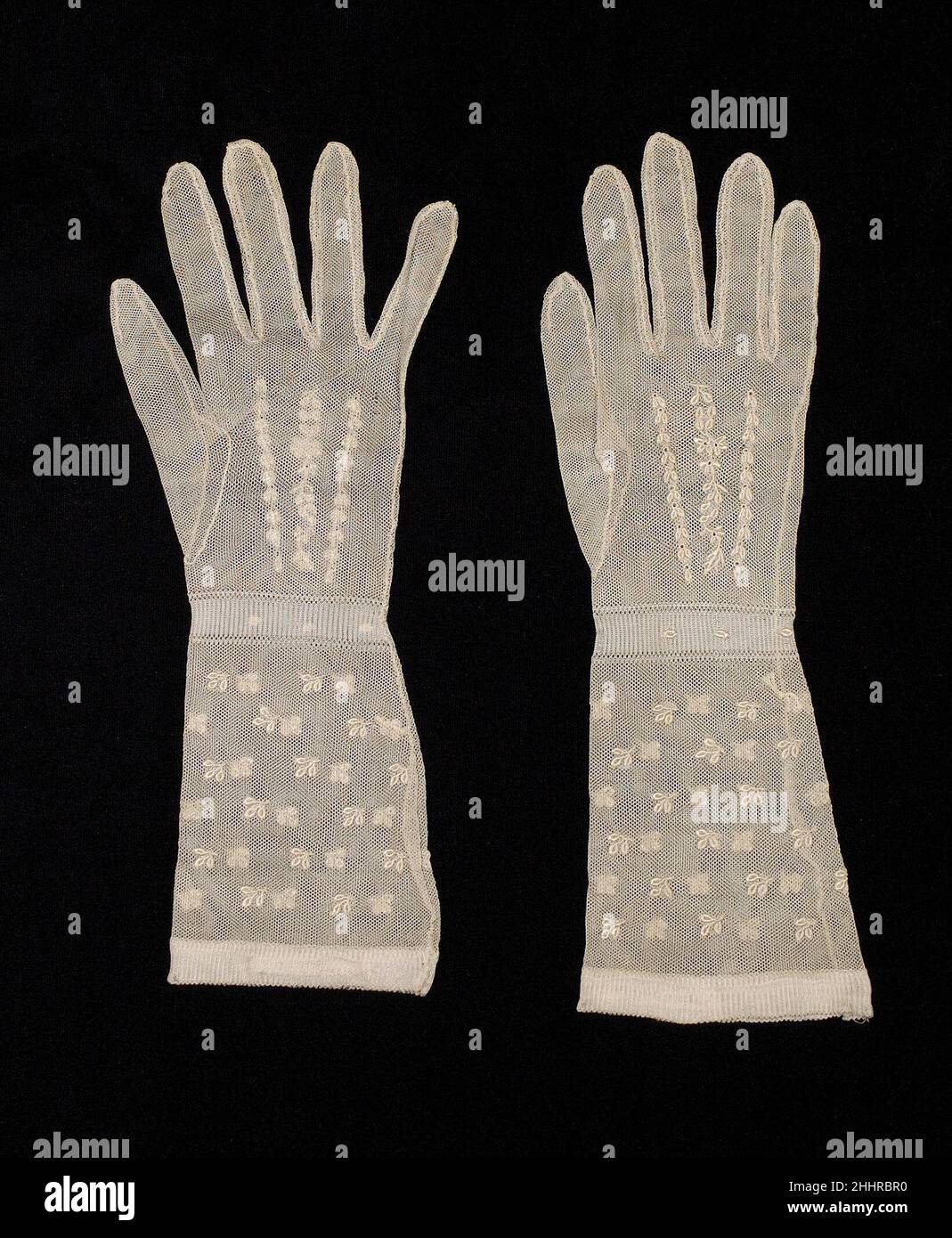 Handschuhe vierten Quartal 18th Jahrhundert Französisch. Handschuhe 170539 Stockfoto