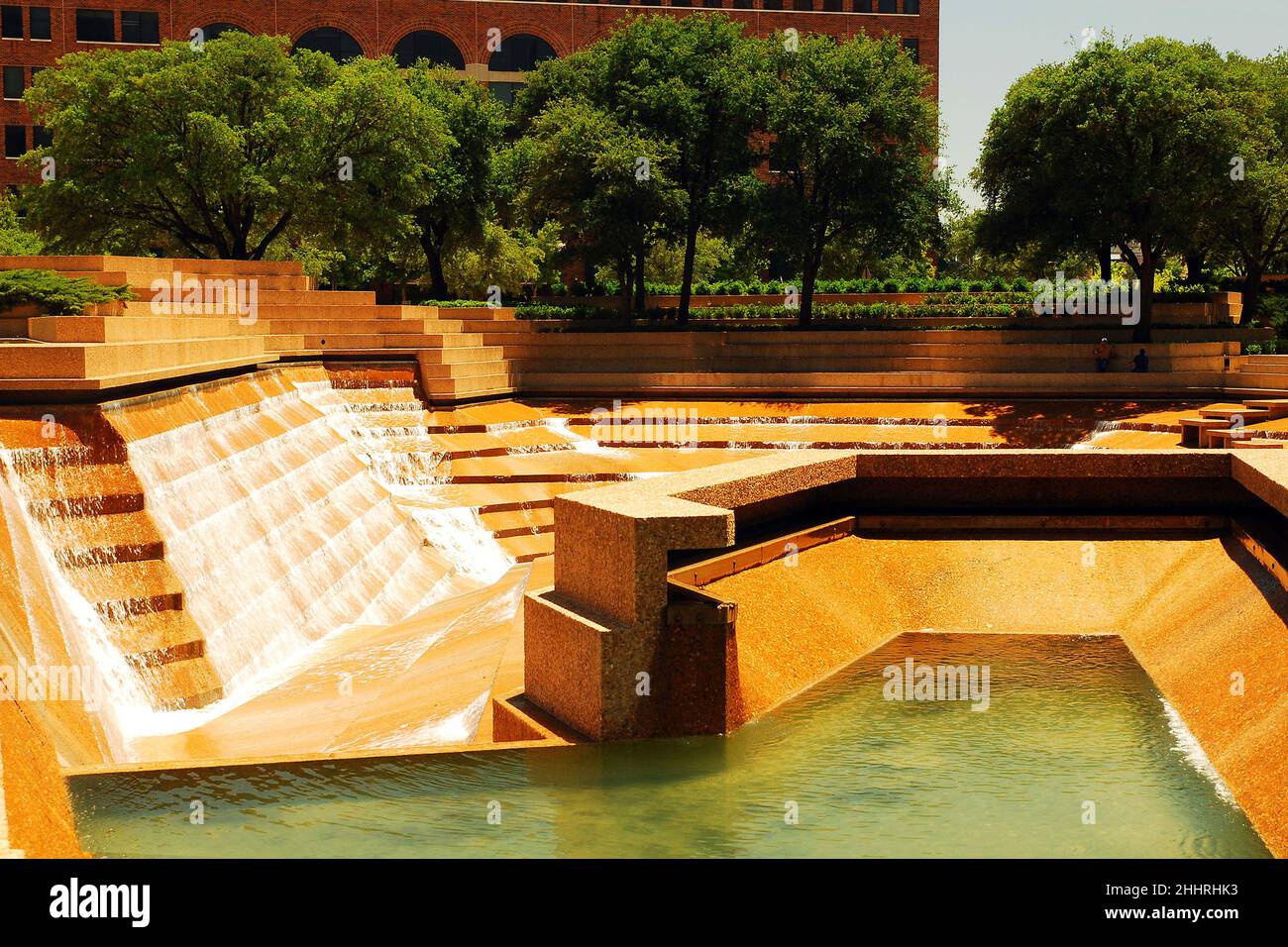 Der Watergarden in der Innenstadt von Ft Worth Texas Stockfoto