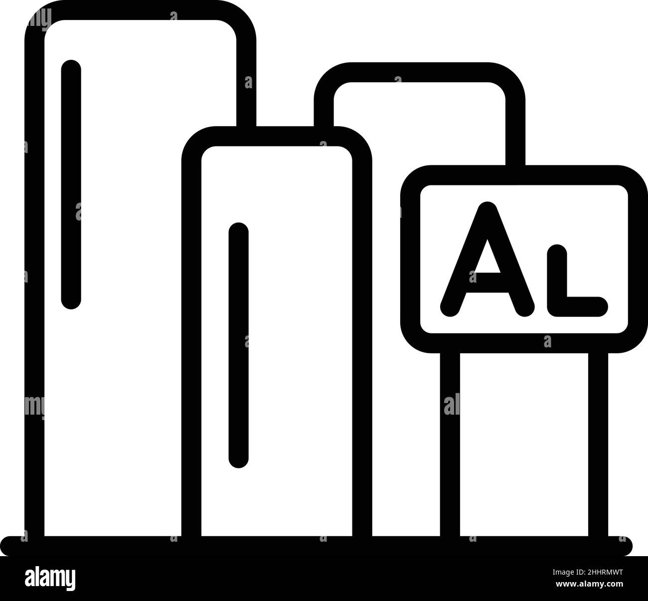 Aluminium-Symbolumrissvektor. Autorad. Felgenstahl Stock Vektor