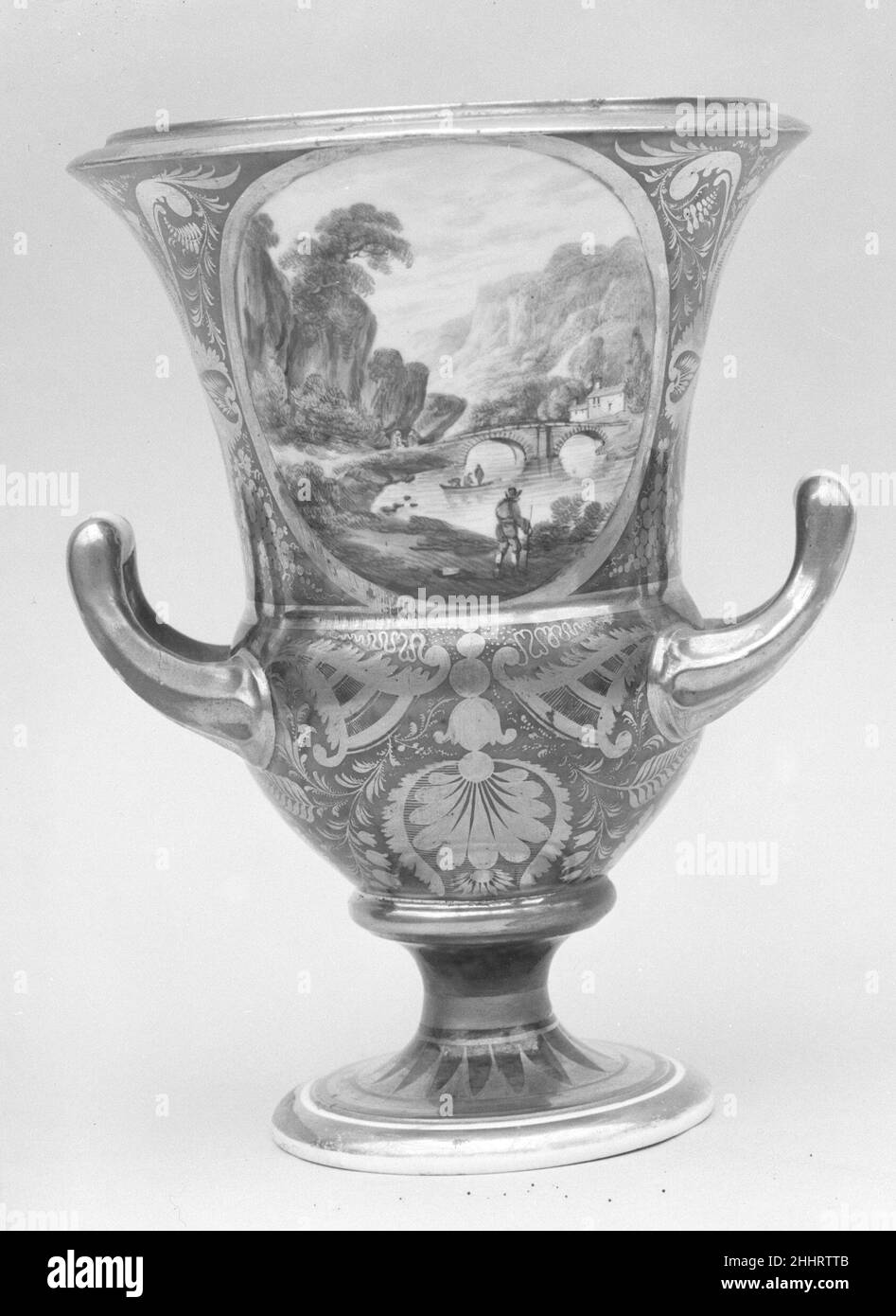 Vase 1784–1810 Britisch. Vase. Britisch. 1784–1810. Porzellan. Hergestellt in England Stockfoto