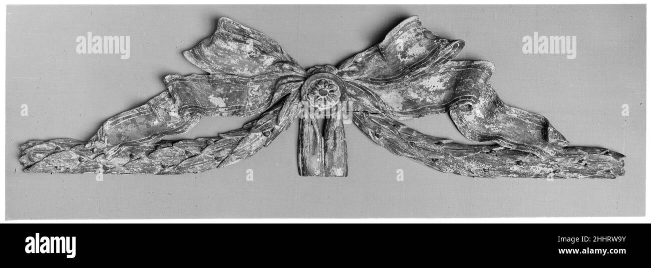 Ornament 18th Jahrhundert Französisch. Ornament. Französisch. 18th Jahrhundert. Holz, vergoldet. Holzarbeiten Stockfoto