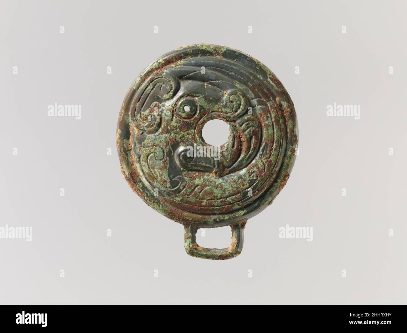 Zaum-Wangenstück 11th.–10th. Jahrhundert v. Chr. China. Zaum-Wangenstück 61336 Stockfoto