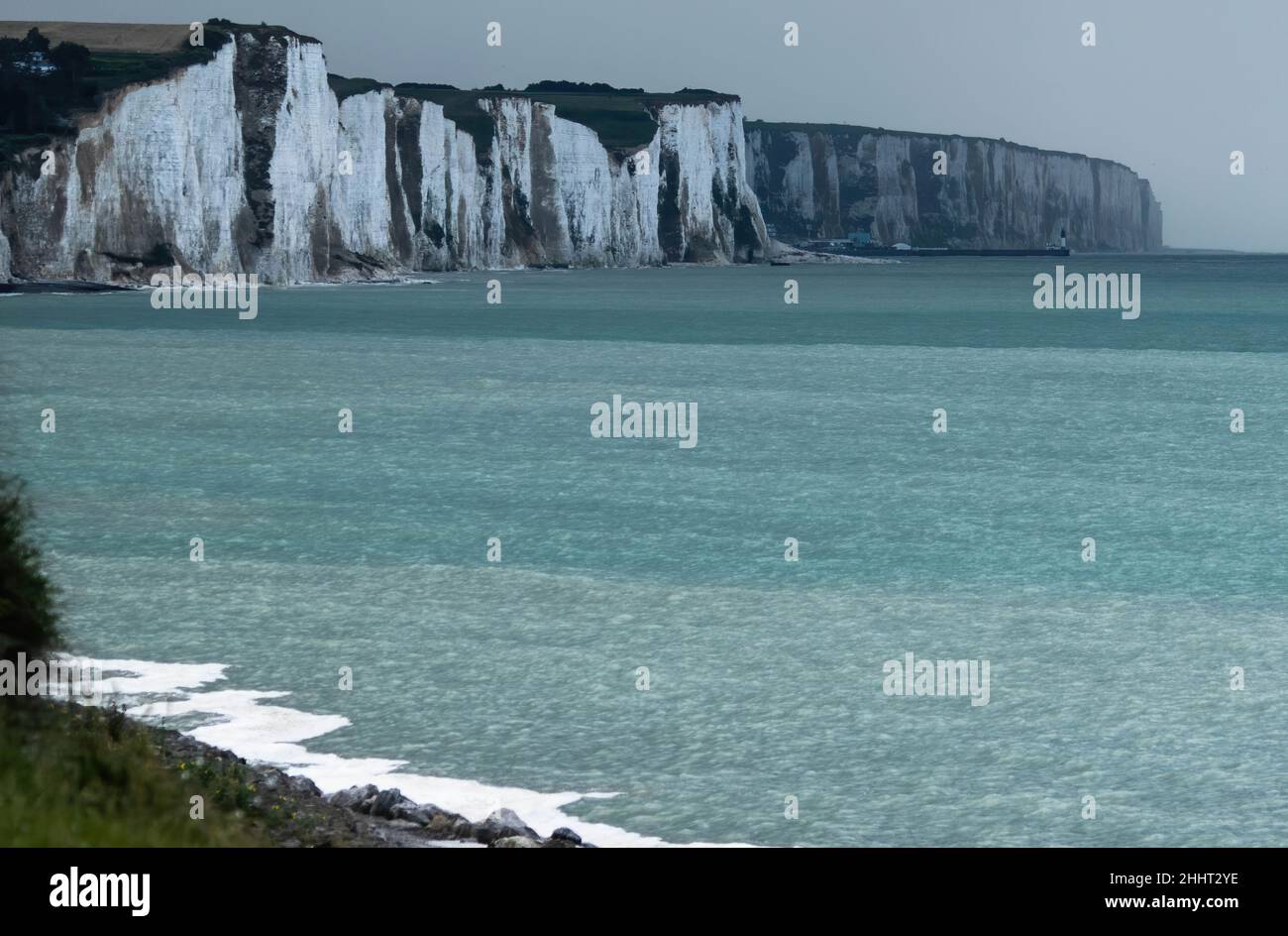 Panorama cote picarde au Niveau de Ault Stockfoto