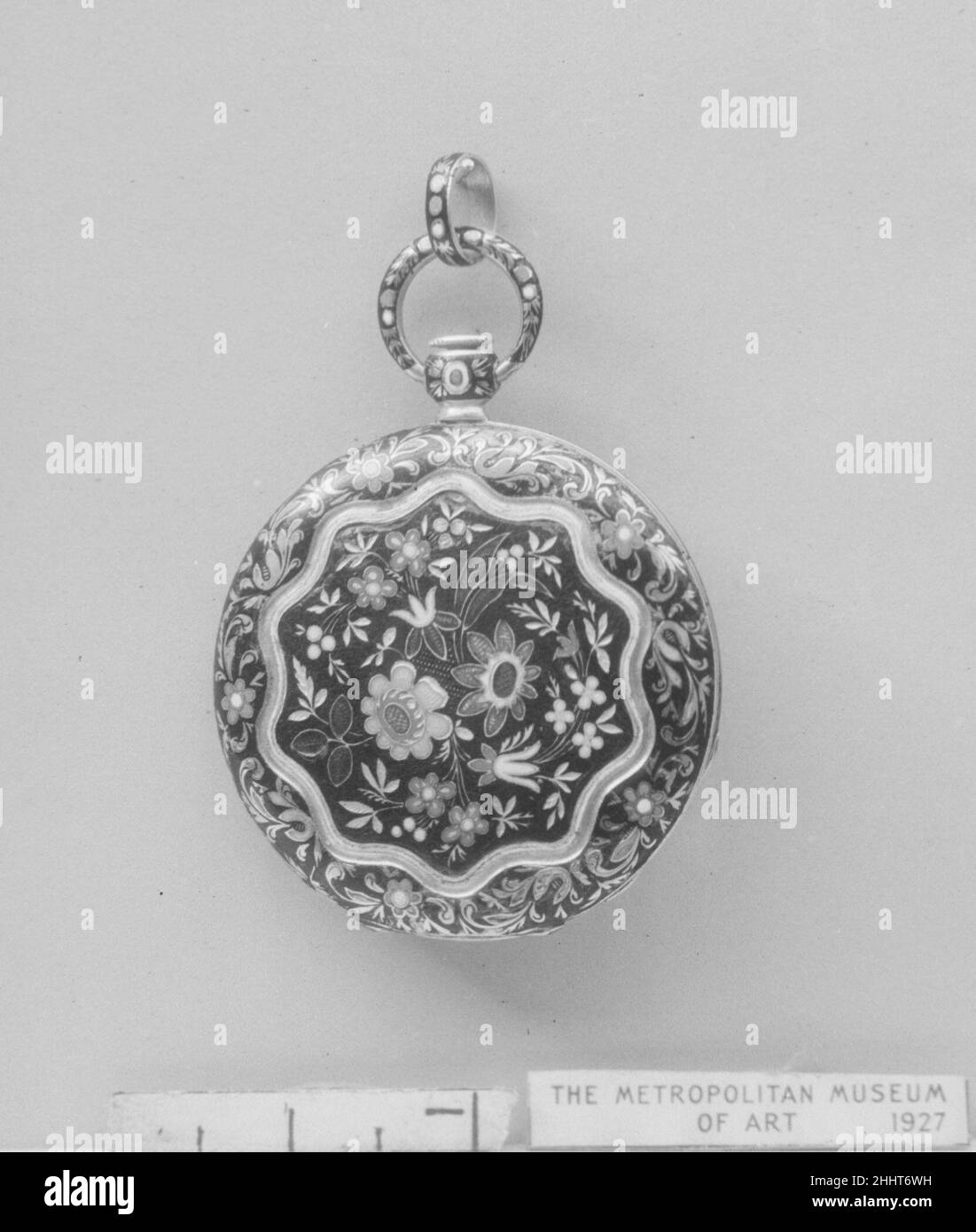 Sehen Sie sich ca. 1820–40 Uhrmacher: Firma von Moynier & Fils. Sehen Sie. Schweizer, Genf. Ca. 1820–40. Gold, emailliert; Silber, Stahl. Horologie Stockfoto