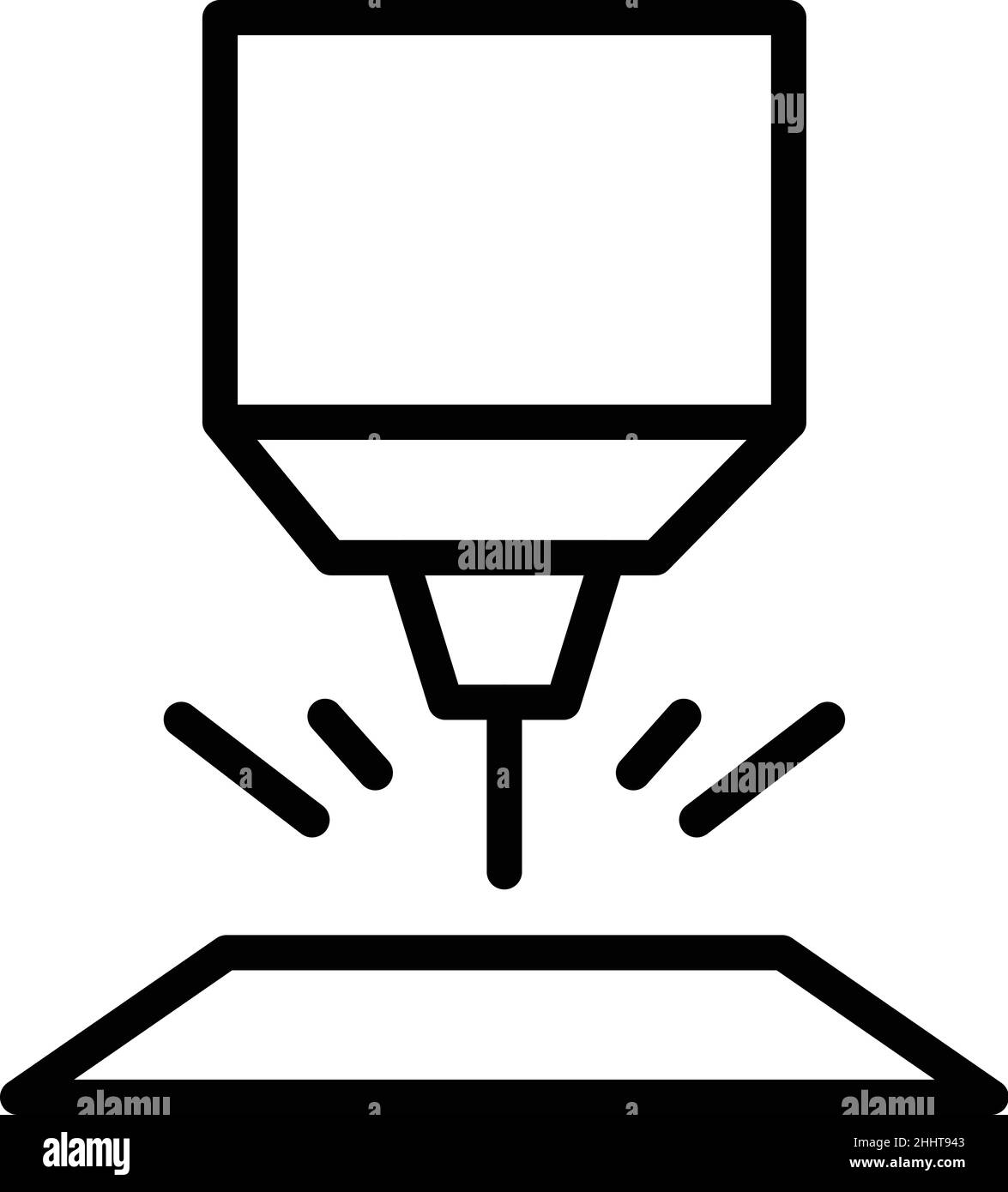 Vektorgrafik für die Kontur des Autoradsymbols. Reifenfelge. Reifenlegierung Stock Vektor