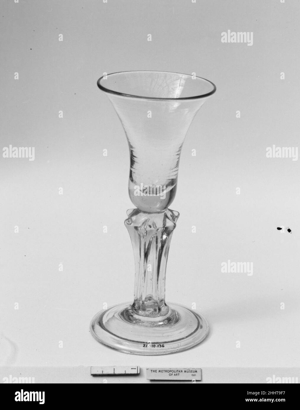 Wineglass Ca. 1720 Briten. Wineglass. Britisch. Ca. 1720. Glas. Glas Stockfoto
