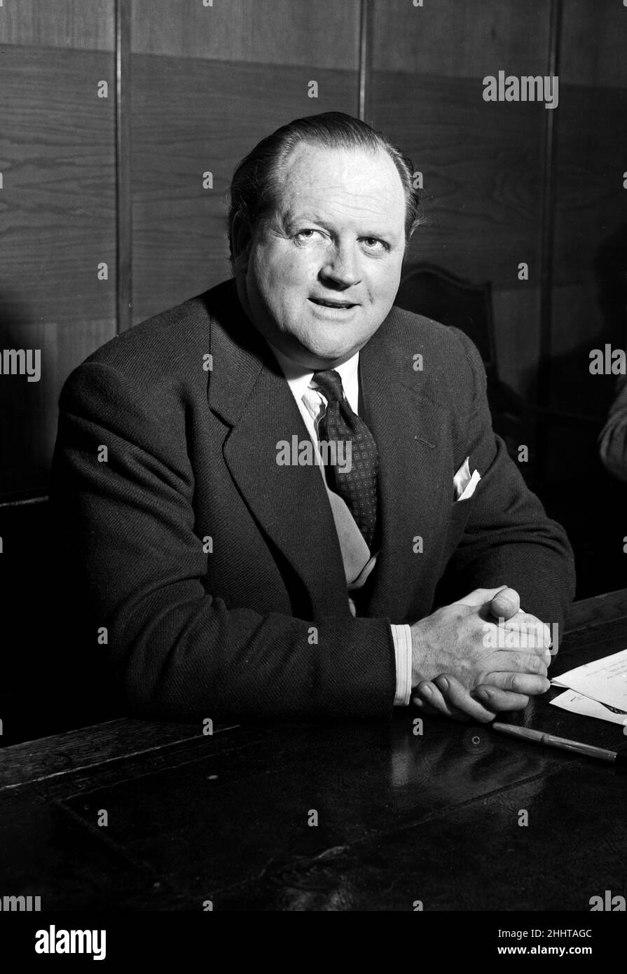 Sender Richard Dimbleby. 24th. März 1953. Stockfoto