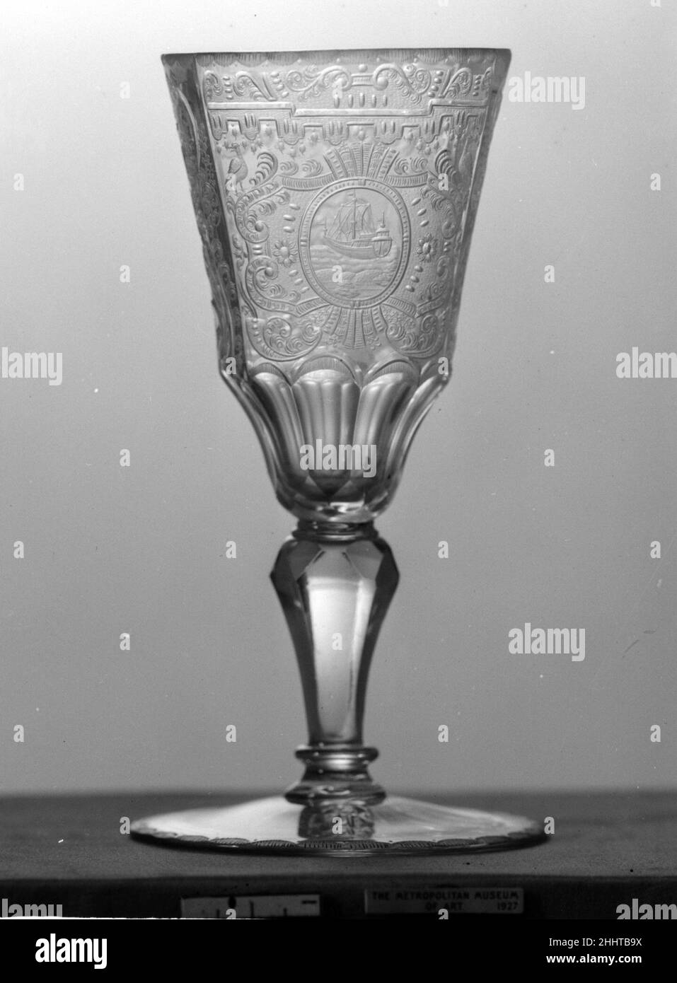 Wineglass Ca. 1740 Deutsch, Schlesien. Wineglass. Deutsch, Schlesien. Ca. 1740. Glas. Glas Stockfoto
