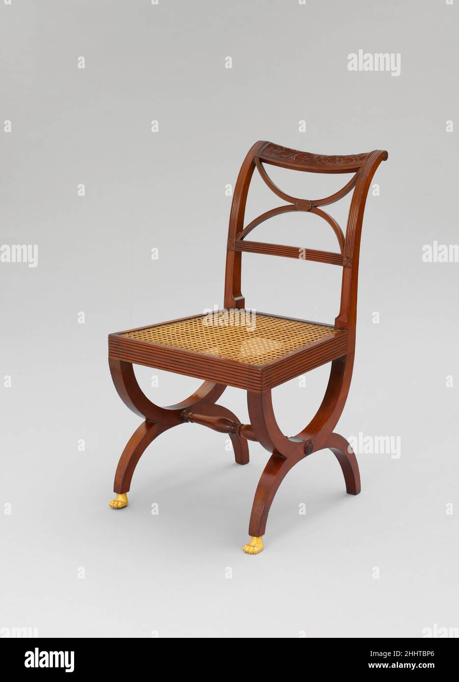 Side Chair 1791–1818 zugeschrieben Duncan Phyfe Scottish. Seitenstuhl 1900 Stockfoto