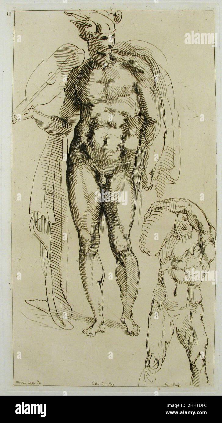 Mercury n.d. Anne Claude Philippe de Tubières, comte de Caylus Französisch. Mercury 386163 Stockfoto