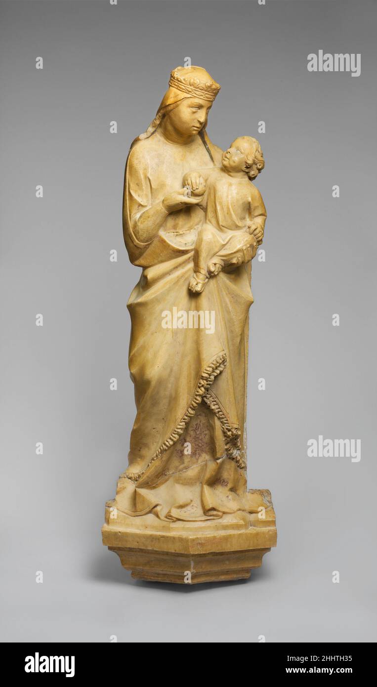 Stehende Jungfrau und Kind wahrscheinlich Anfang 20th Jahrhundert (Ende 13th Jahrhundert Stil) Italienisch. Stehende Jungfrau und Kind 467725 Stockfoto