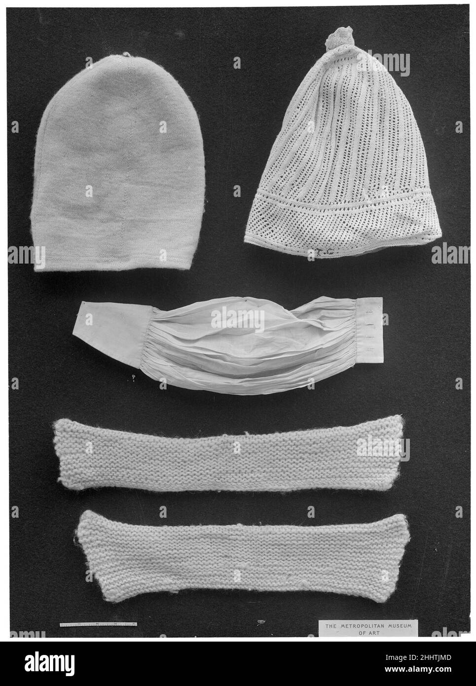 Nachtmütze Anfang des 19th. Jahrhunderts britisch. Nachtmütze. Britisch. Anfang 19th Jahrhundert. Textilien-Kostüme-Accessoires Stockfoto