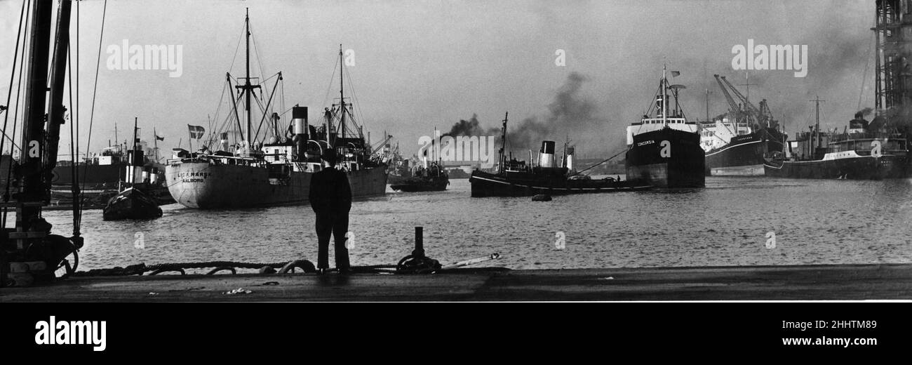 Alexandra Dock, Hull 28th. November 1953 Stockfoto
