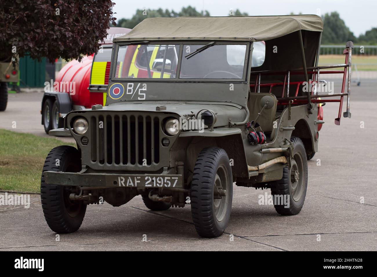 Jeep im Lincolnshire Aviation Heritage Museum Stockfoto