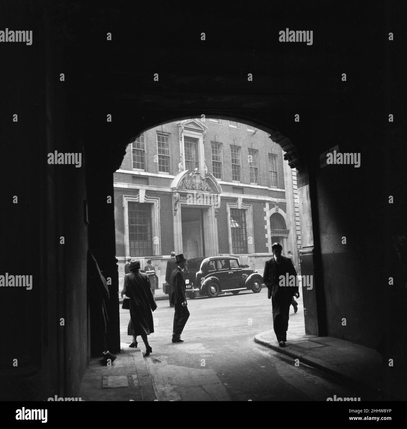 Threadneedle Street, London von Austin Friars 12th. März 1954 Stockfoto