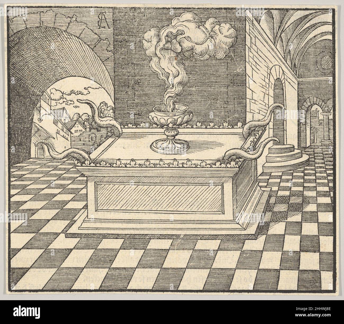 Der Räucheraltar, von De Biblie uth der uthlegginge Doctoris Martini Luthers Erhard Altdorfer Deutsch. Der Räucheraltar, von De Biblie uth der uthlegginge Doctoris Martini Luthers 429664 Stockfoto