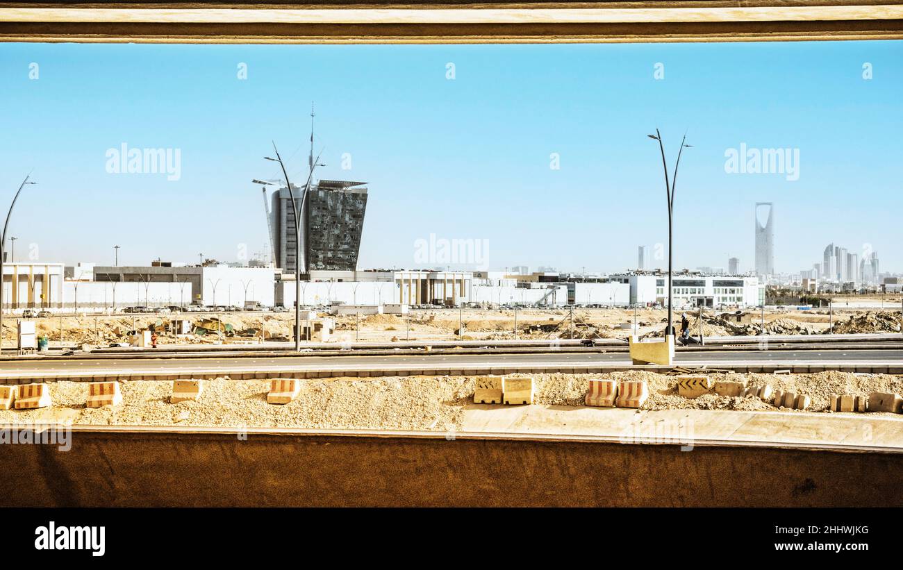 Riad Landschaftsansicht Stockfoto