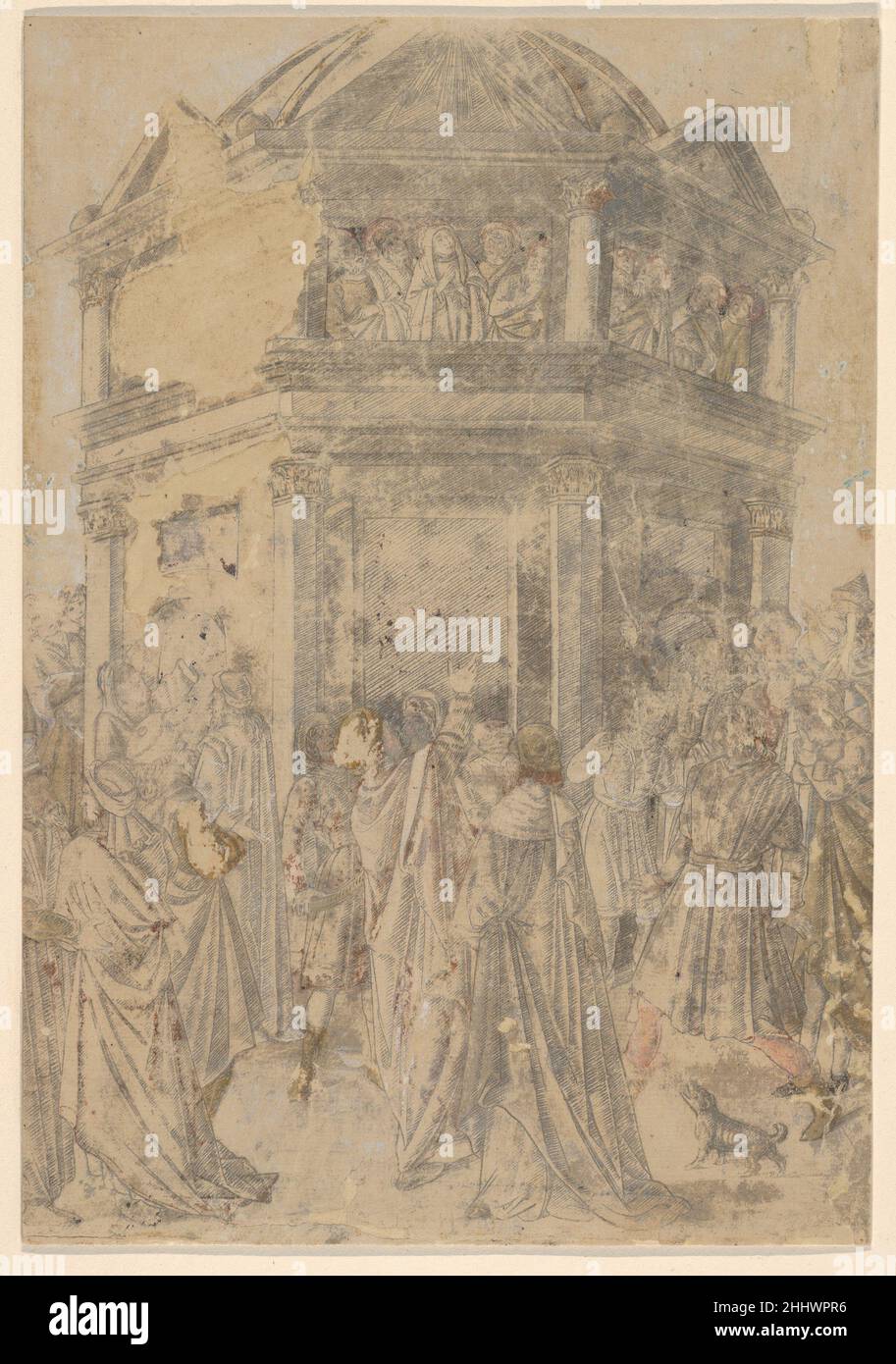 Das Pfingstfest, aus dem 'Leben der Jungfrau und Christi' 1480–1500 Francesco Rosselli Italienisch. Das Pfingstfest, aus dem "Leben der Jungfrau und Christi" 625692 Stockfoto