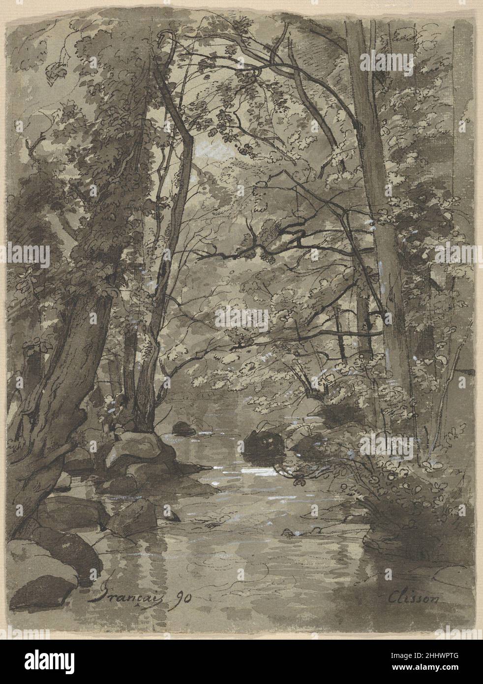 Forest at Clisson 1890 François-Louis Français Französisch. Wald bei Clisson 622939 Stockfoto