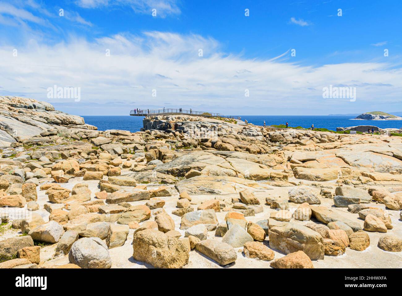 Aussichtsplattform 40m über der Gap im Torndirrup National Park auf der Torndirrup Peninsula, Albany Western Australia, Australien Stockfoto