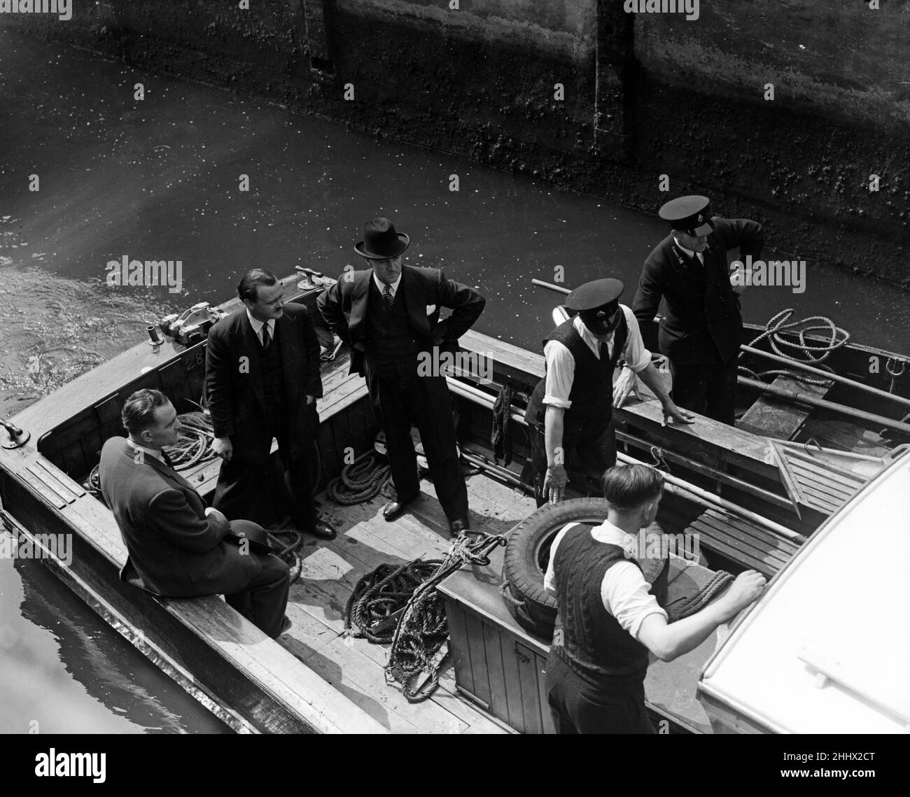 Untersuchung der Teddington-Morde. 10th. Juni 1953. Stockfoto