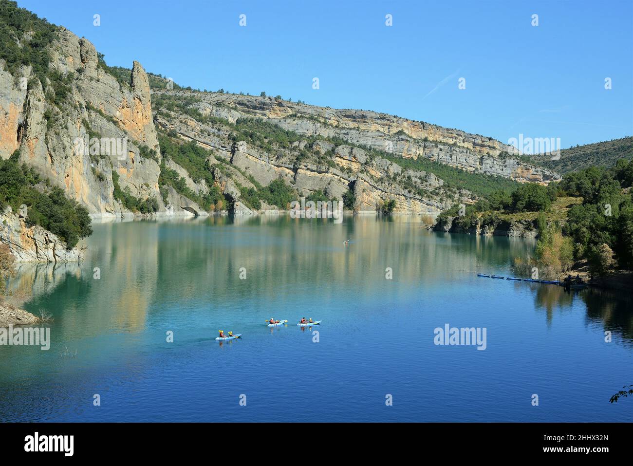 Mont-rebei-Schlucht in der Region Pallars Jussa, Provinz Lleida, Katalonien, Spanien Stockfoto